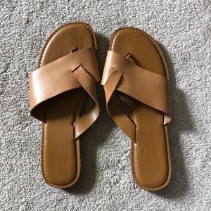 Franco Sarto leather thong sandal